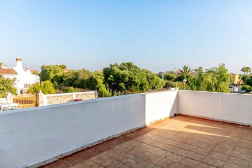 Spacious rooftop terrace with stunning views