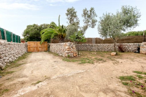 Large garden and entrance area