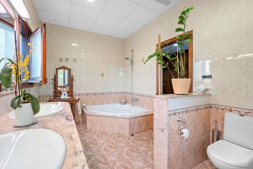 Second bathroom with bathtub