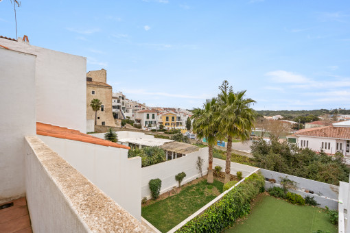 View from the upper terrace