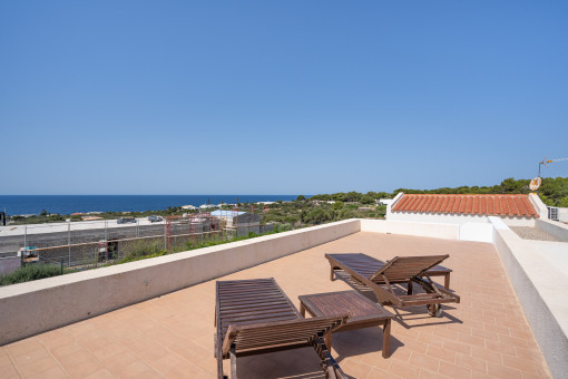 Rooftop terrace with sea view