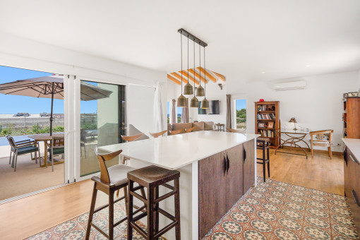 Kitchen with terrace access